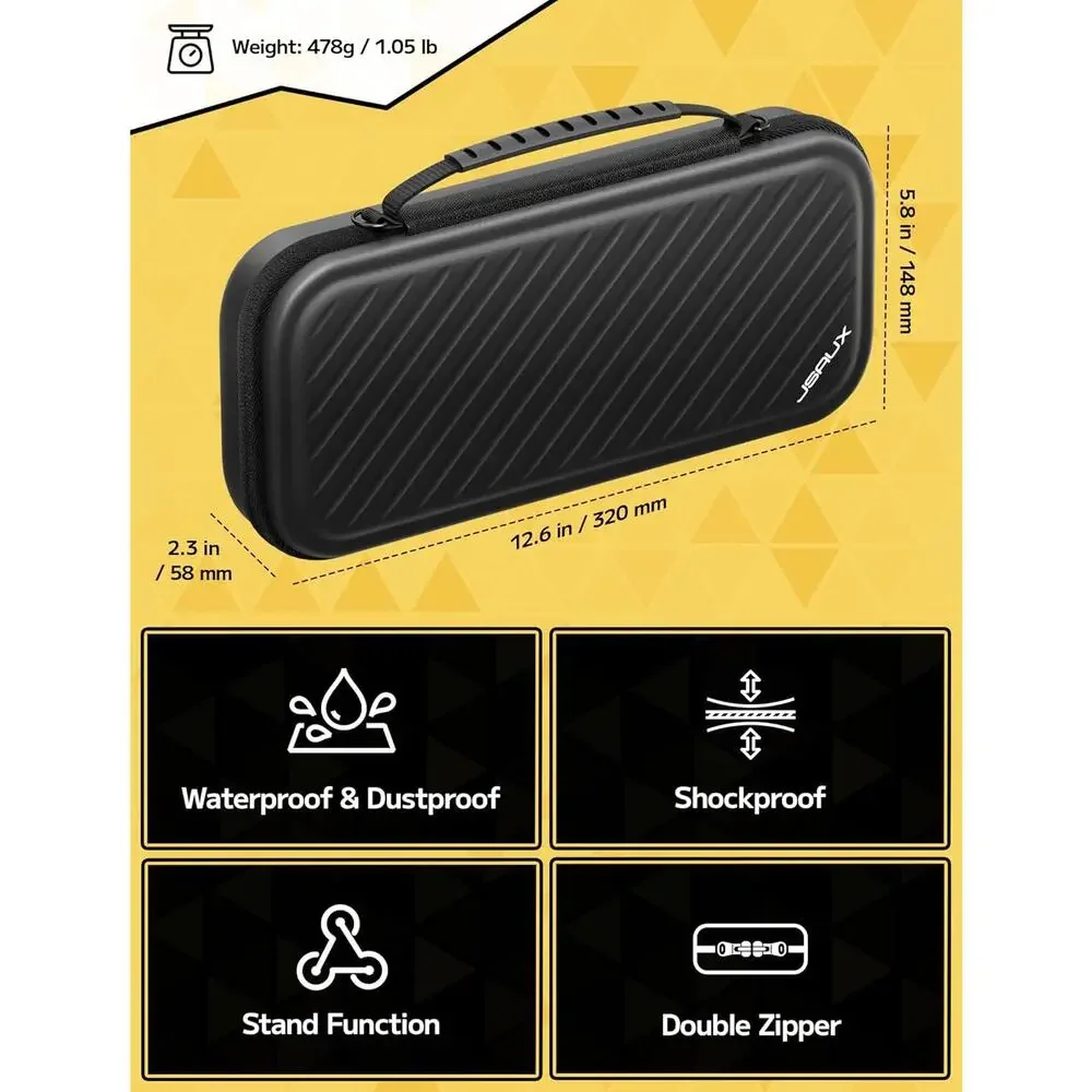 New Hard Shell Portable Case for Nintendo Switch 2 with 15 Game Card Slots